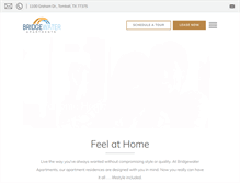 Tablet Screenshot of bridgewaterapts.net